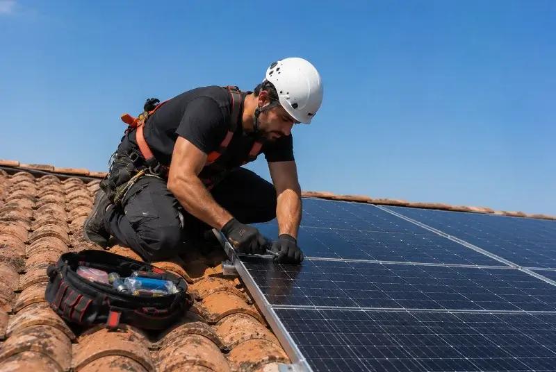 Maintenance et monitoring de panneaux solaires à Lioux